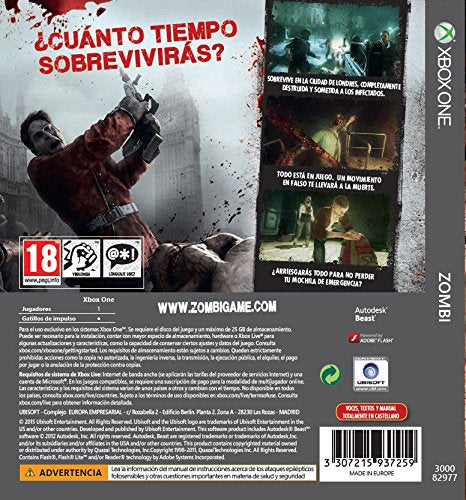 Zombi XBOX - ONE PAL ESP - Nuevo Zombi XBOX - ONE PAL ESP - Nuevo